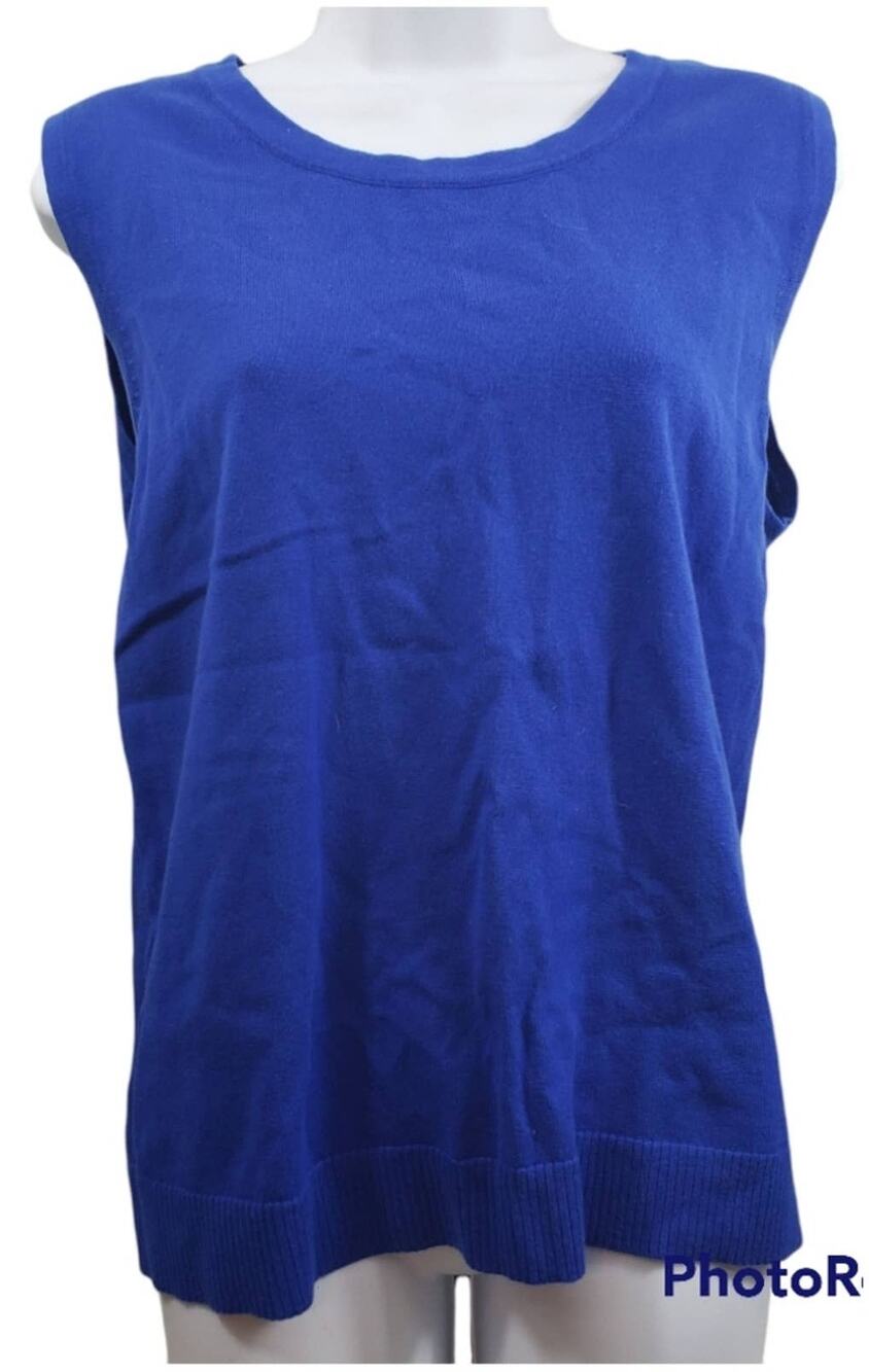 CJ Banks Royal Blue Tank Top New With Tags Size 14W